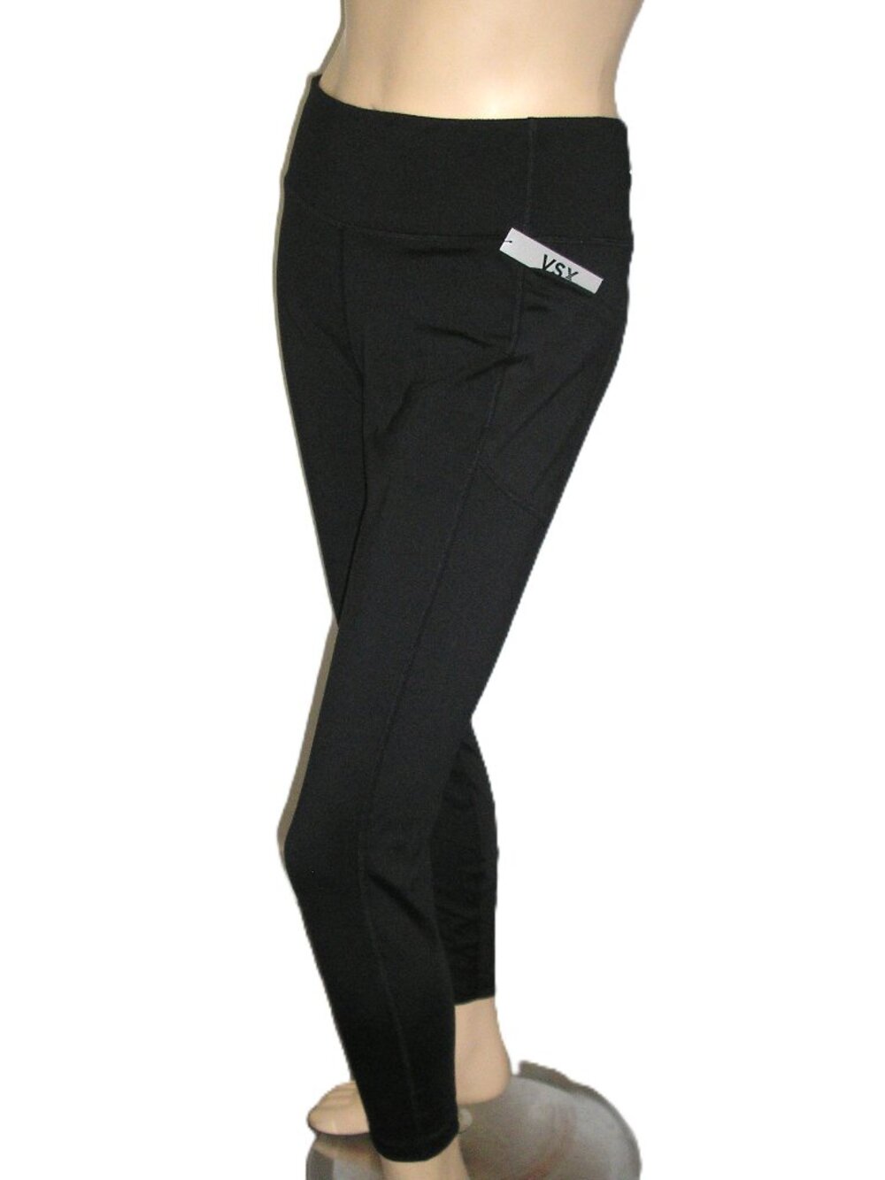 Victoria's Secret VSX Essential Pocket Black Leggings Pants, Large NEW NWT